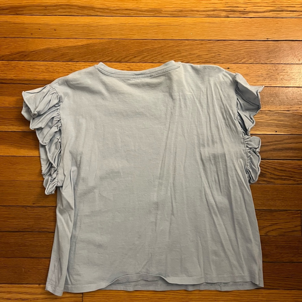 Zara Ruffle Sleeve Top - Picture 3 of 3